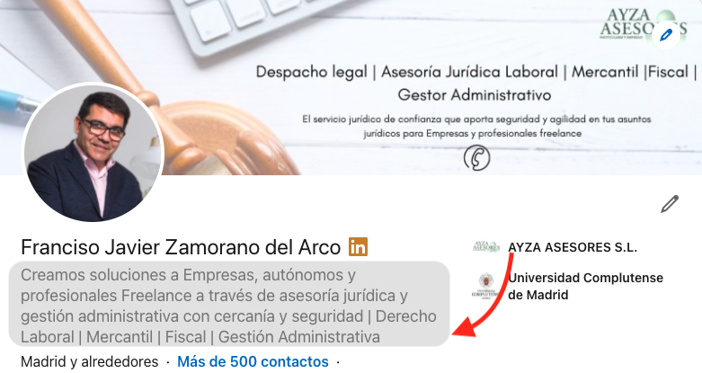 Perfil Recurso LInkedin