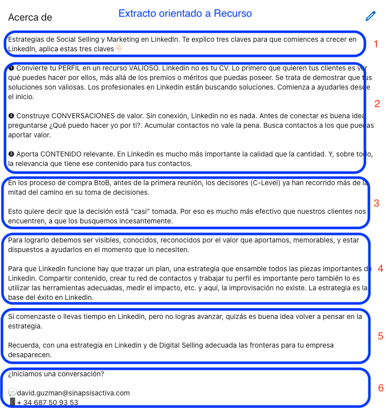 Linkedin Perfil Recurso