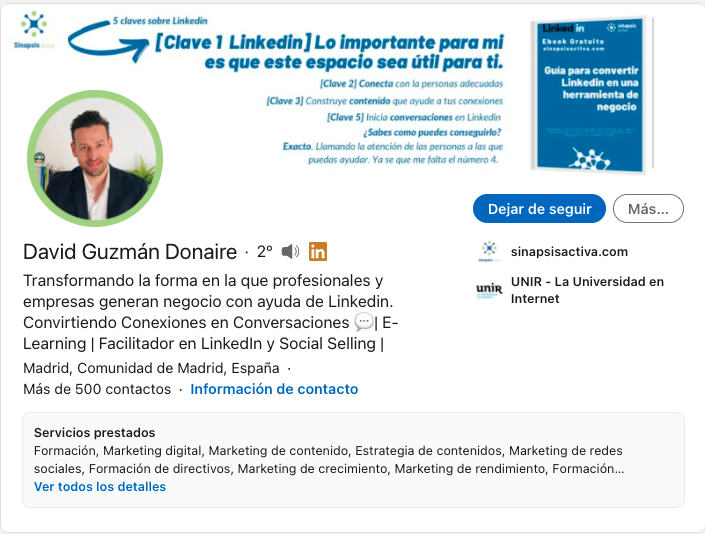 El Diseño de tu perfil de Linkedin 