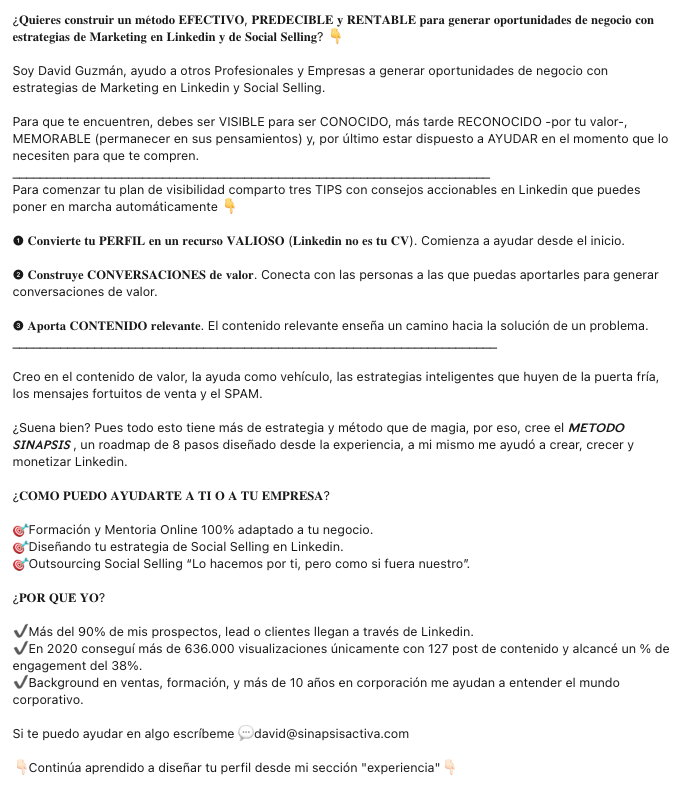 Diseño de tu Perfil de Linkedin 